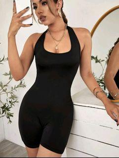 Shein Black one piece romper