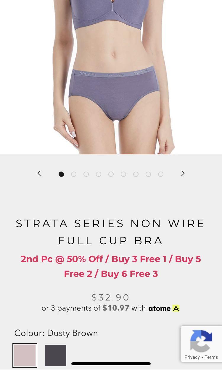 [Buy 1 get 1 free] Sorella Strata Series Non Wire Full Cup Bra S10-29727