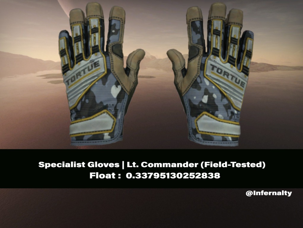 Specialist Gloves Lt. Commander FT CSGO SKINS KNIVES, Video Gaming ...