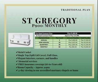 St. Peter Life Plan - Php 900 ST. GREGORY