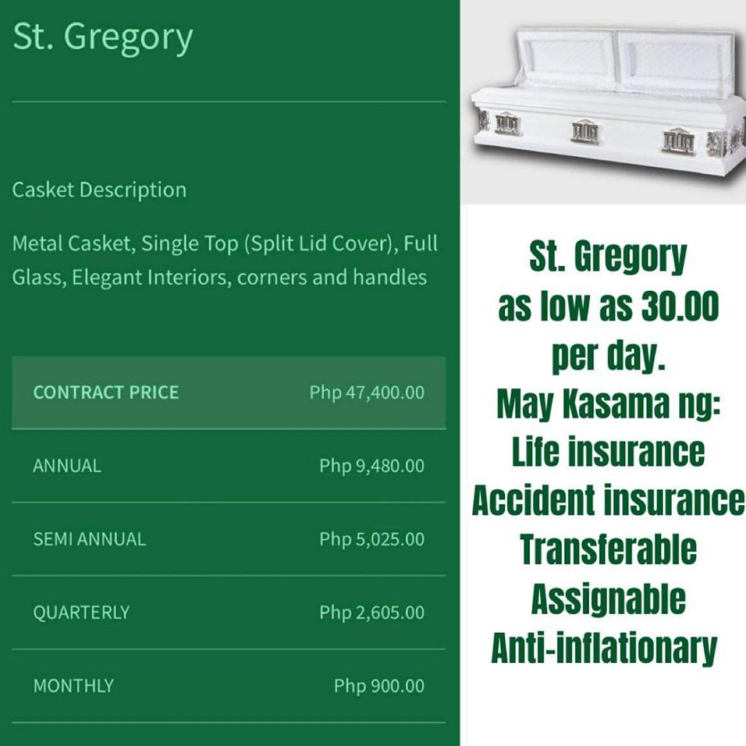 St. Peter Life Plan Php 900 ST. GREGORY, Everything Else, Others on