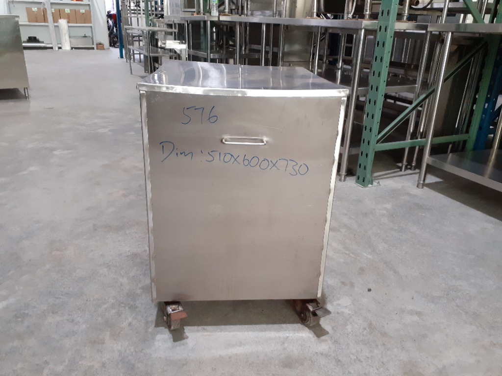 Stainless steel storage bin with wheel, TV & Home Appliances, Kitchen