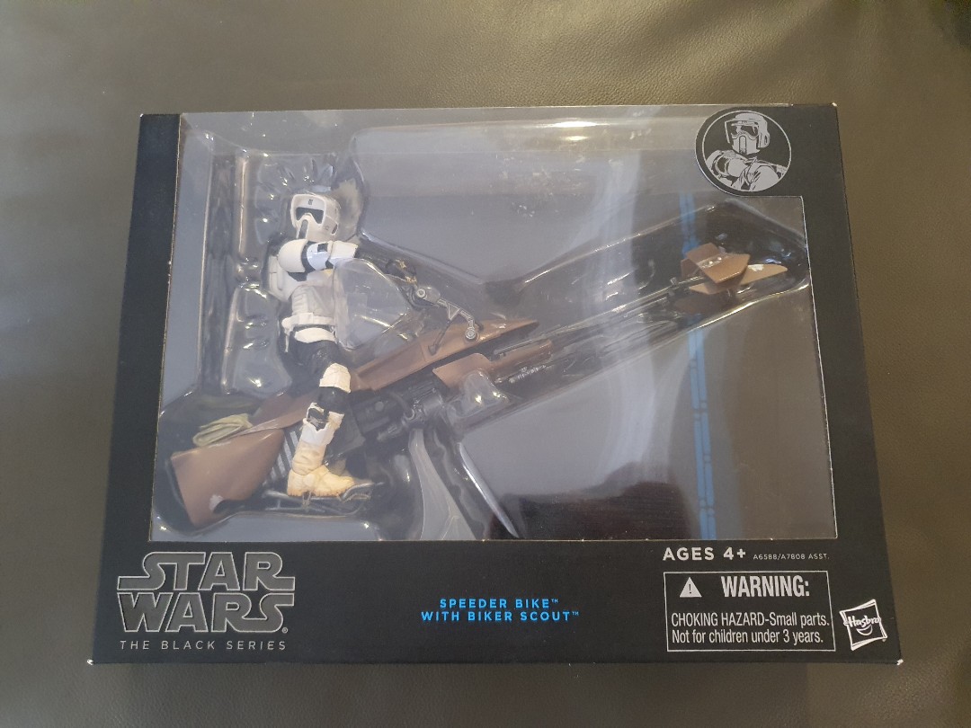 Star wars black series Biker Scout with Speeder Bike delux box set ...