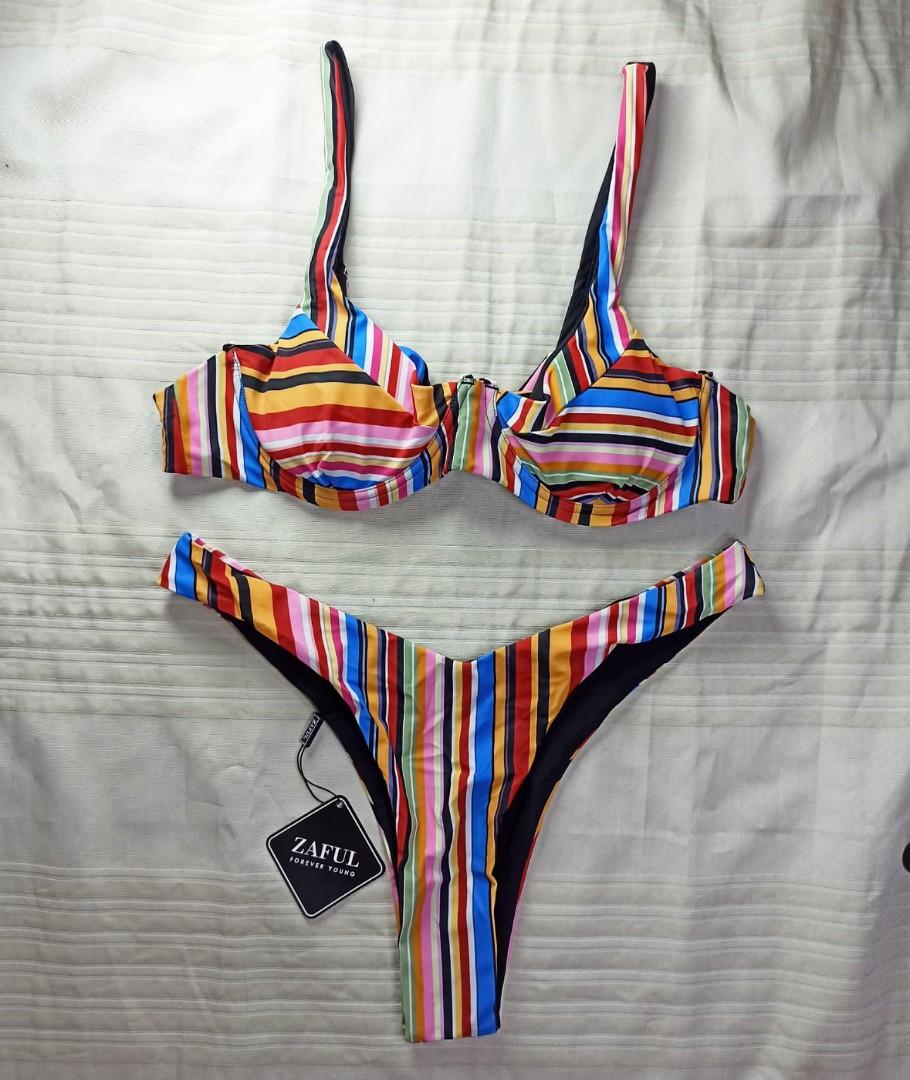 Zaful striped bikini new arrivals