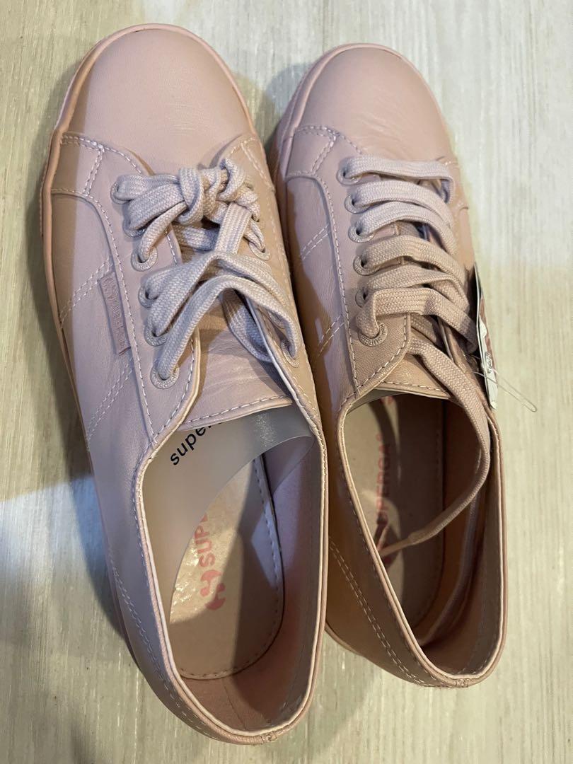 Superga 2730 Nappa leather pink Women s Fashion Footwear