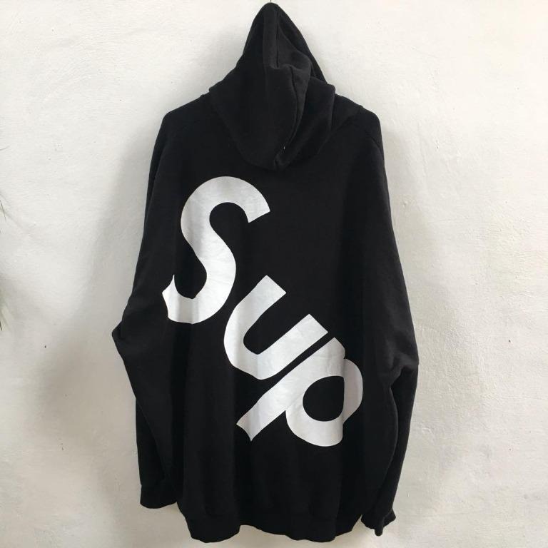 Supreme hoodie big logo outlet