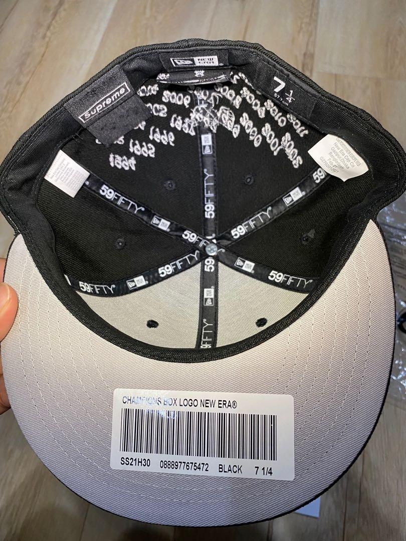 Buy Supreme x New Era Champions Box Logo Hat 'Black' - SS21H30 BLACK