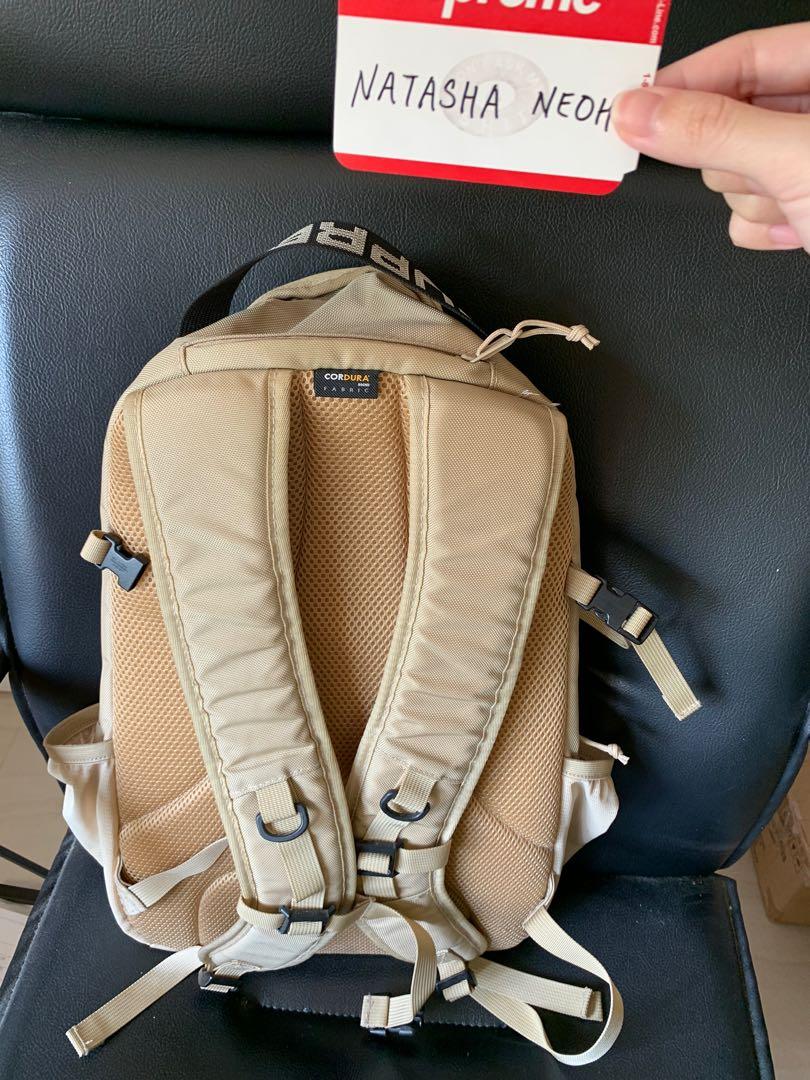 supreme ss18 backpack tan