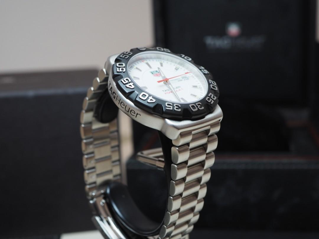 Tag Heuer Formula 1 Polar White WAH1111 Rare Mint Condition Men s