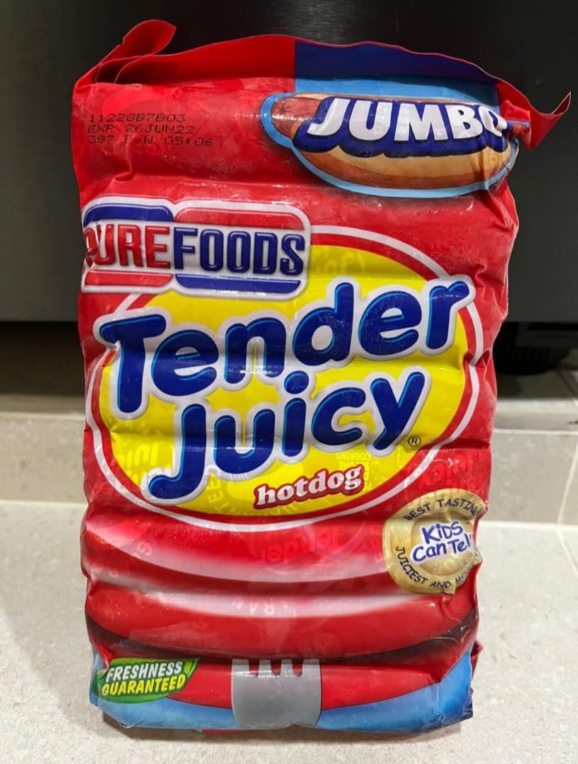 Tender Juicy Hotdog ( Classic or Jumbo) 1 Kg per packet, Food & Drinks