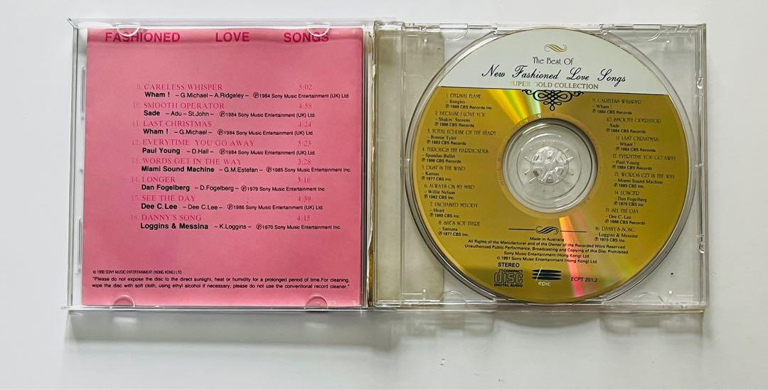 The Best Of New Fashioned Love Songs CD Super Gold Collection 澳洲 