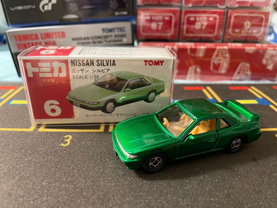Tomica車仔6號Nissan Silvia 綠色特注品日本製made in Japan, 興趣及遊戲, 玩具 遊戲類- Carousell