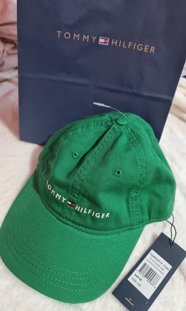 Green tommy hilfiger hat deals