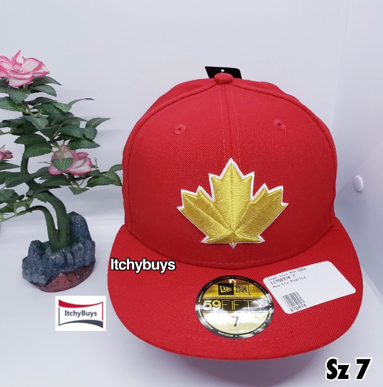 Toronto Blue Jays 4th of July Sidepatch Scarlet Red ( Maple Leaf Gold