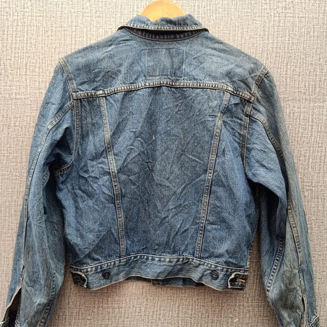Trucker jacket jeans vintage, Fesyen 