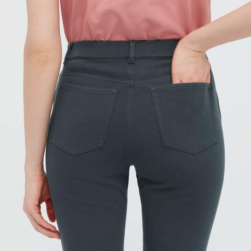 Uniqlo Philippines - These comfortable pants look like jeans and fit like  leggings. The soft stretch fabric features a faded texture with authentic  whiskering. P1,290 more color choices here