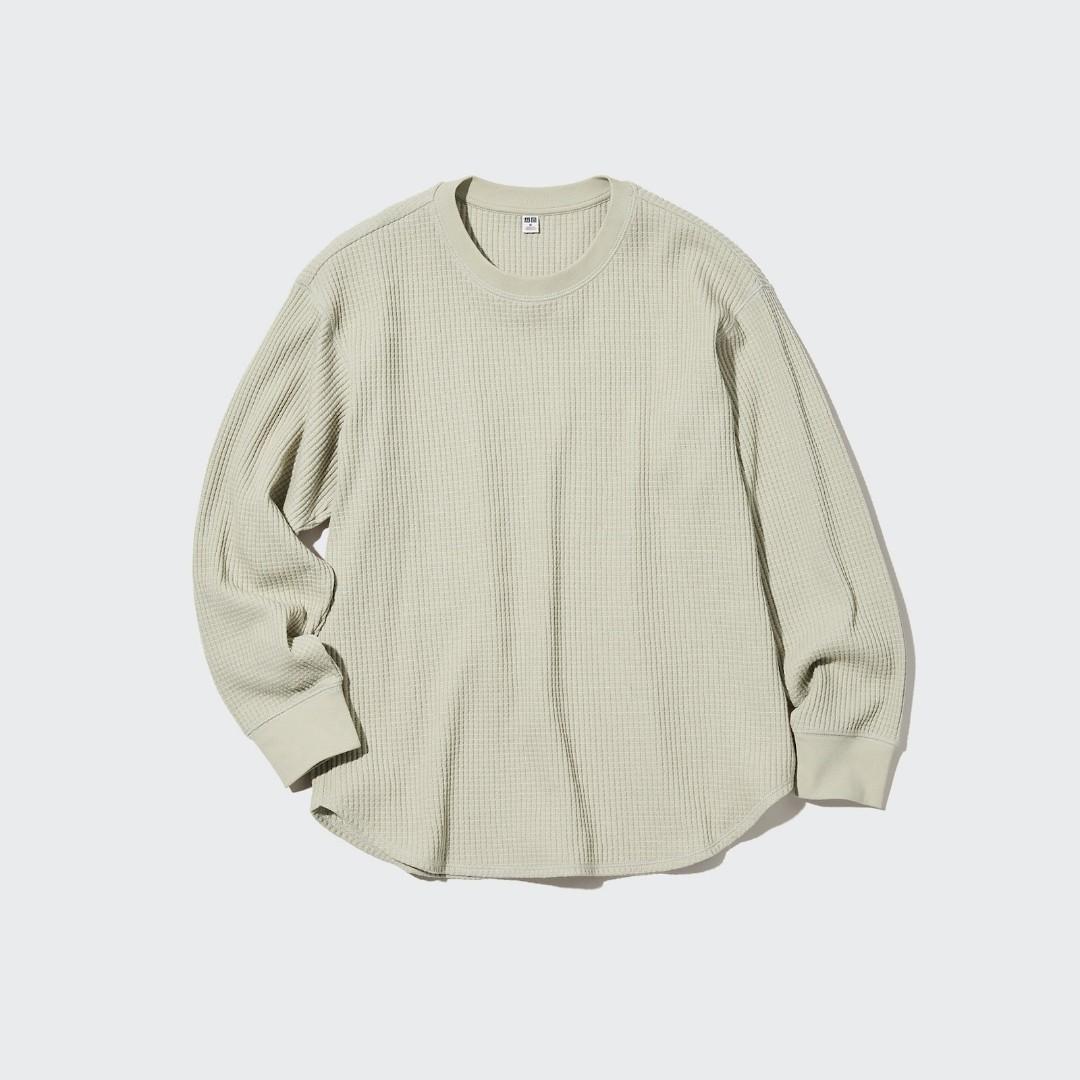 Uniqlo waffle knit sweater Women s Fashion Tops Longsleeves on Carousell