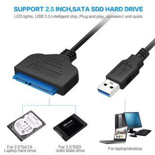 USB 3.0 to 2.5" SATA III Hard Drive Adapter Cable UASP -SATA to USB3.0 Converter