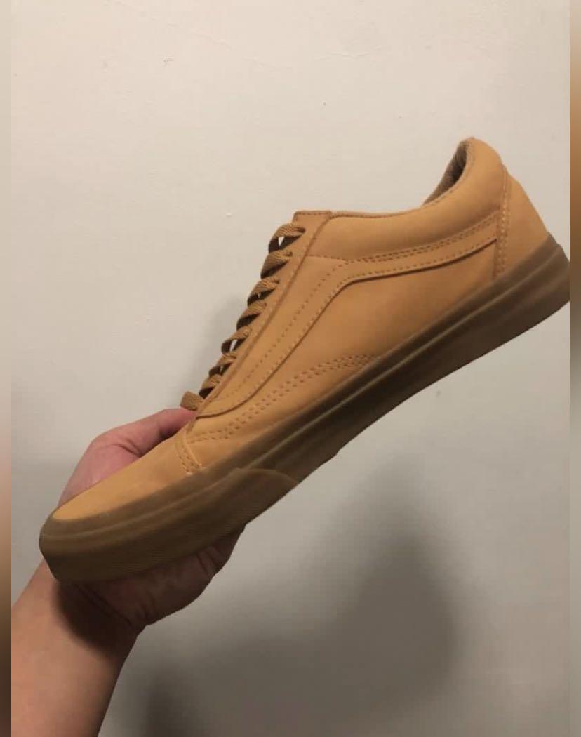 Vans old skool vansbuck gum mono skate outlet shoes