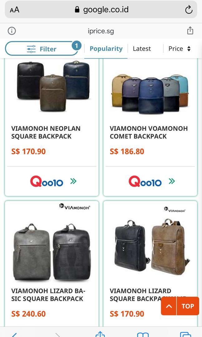 Viamonoh Original Branded Sling Bag, Fesyen Pria, Tas & Dompet , Tas