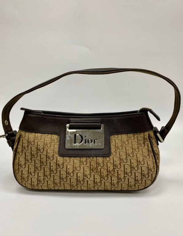 Christian Dior Vintage Trotter Logo Mini Columbus Pochette