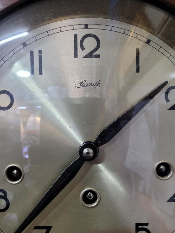 Vintage Hermle Clock winding 3 hole, Furniture & Home Living, Home