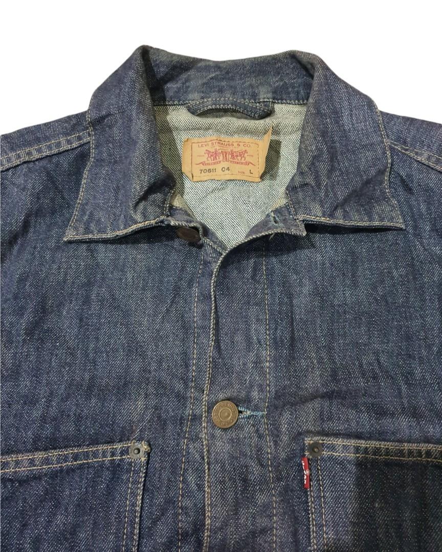 Vintage Levis Engineered Denim Trucker Jacket Men s Fashion