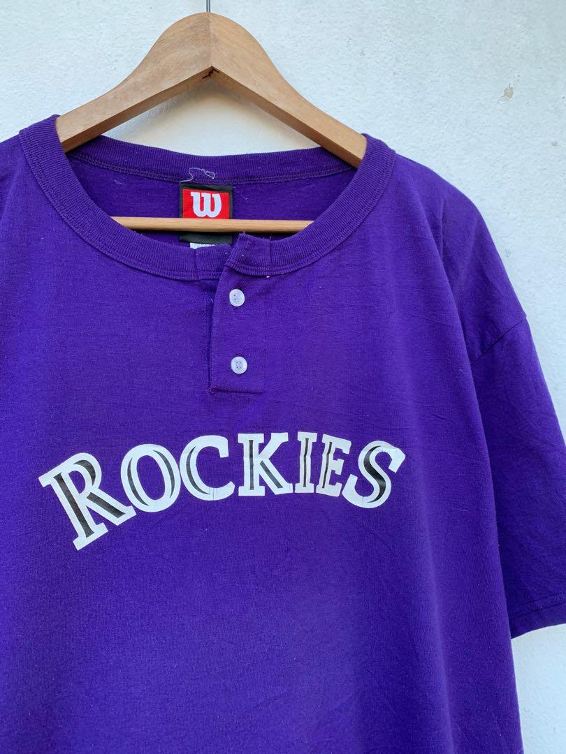 STARTER, Shirts, Vintage Colorado Rockies Baseball Jersey Starter Rare  Stitched Purple 2xl Blank
