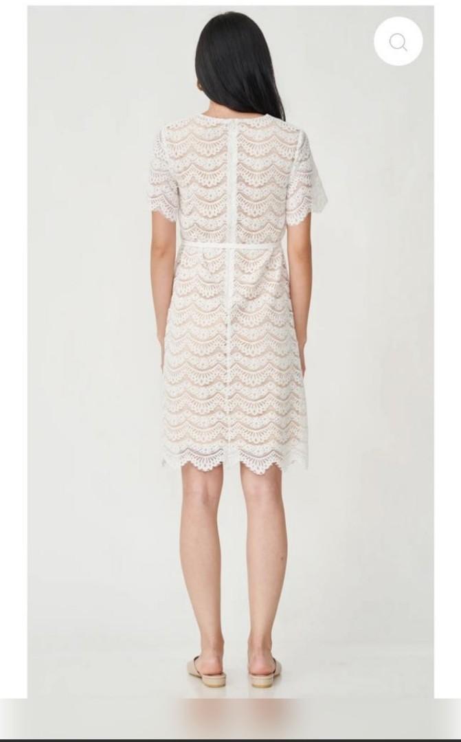 White lace nursing best sale dress