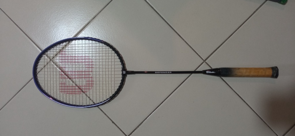 Wilson Badminton Racket Defender, Sports Equipment, Sports & Games ...