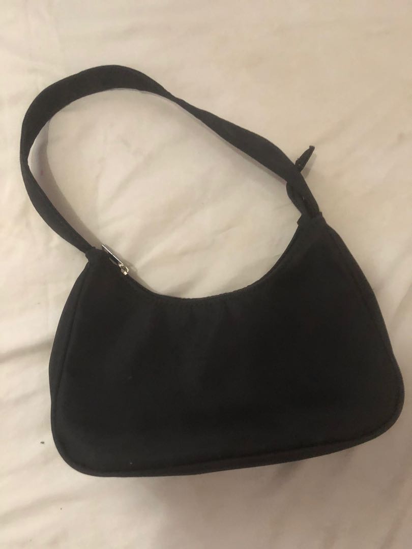 Y2K Black Nylon Baguette Bag, Luxury, Bags & Wallets on Carousell