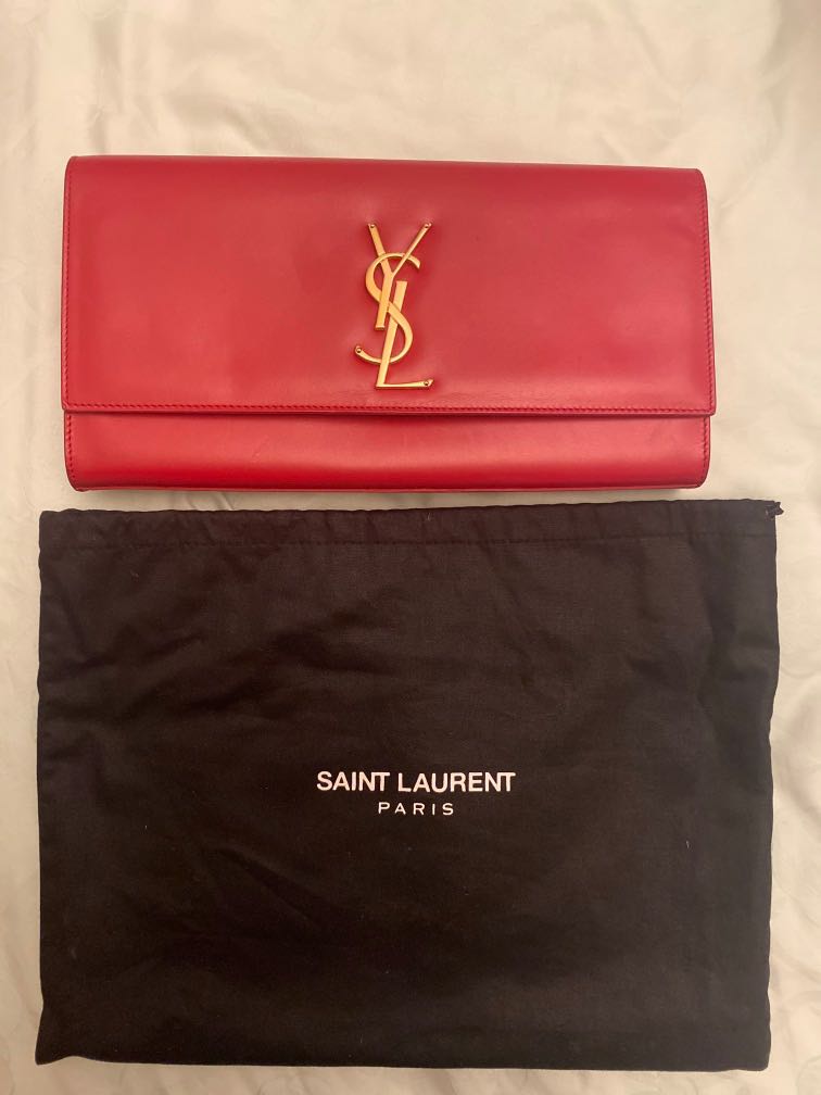 YSL Clutch, Luxury, Bags & Wallets on Carousell
