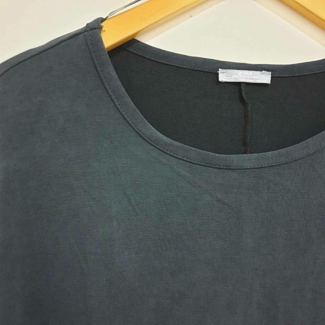 Zara Black Top, Fesyen Wanita, Pakaian 