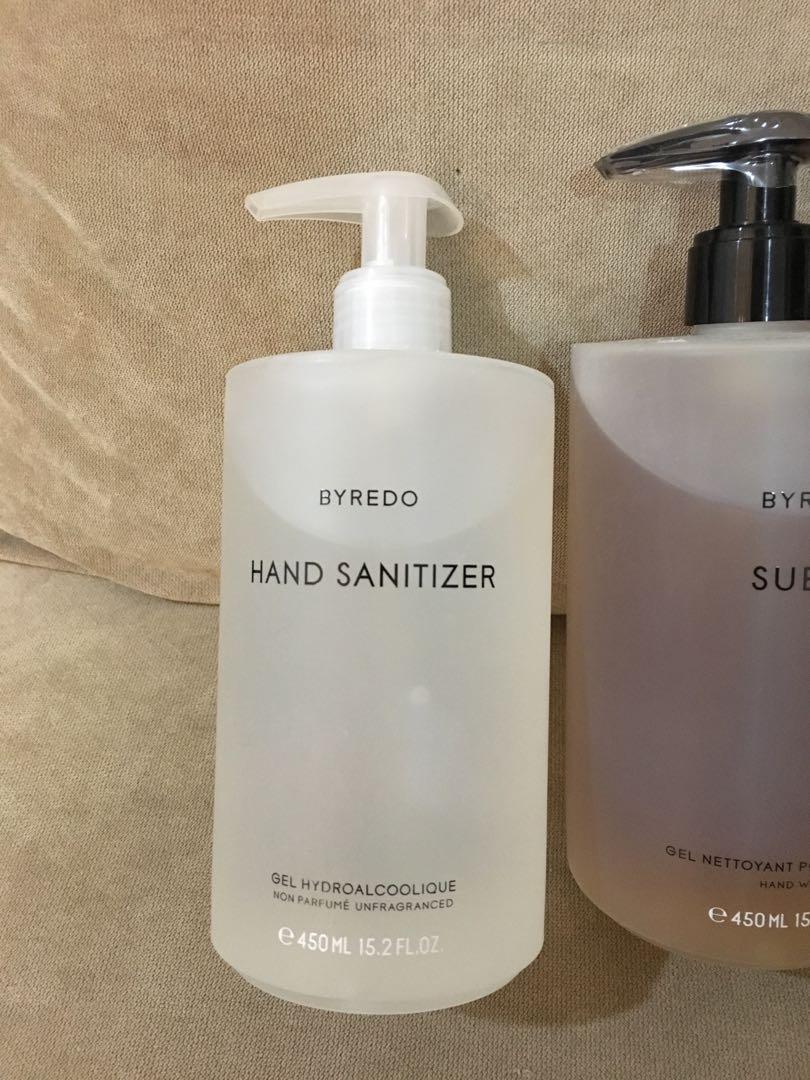 100 new Byredo hand lotion hand wash and sanitizer 450ml x3