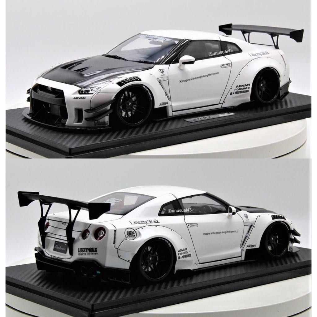 サントスピンク イグニッションモデル1/18 LB GT-R (R35) Black WEB