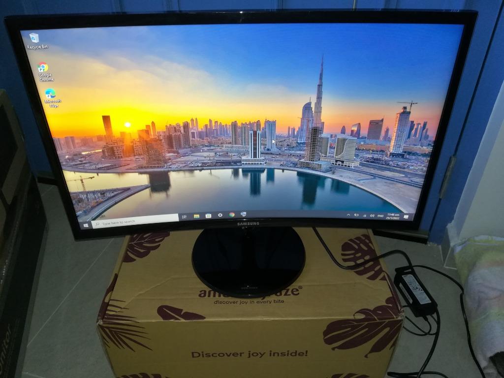 (#146) Samsung 24-inch Curved Monitor (HDMI and VGA), Computers & Tech ...