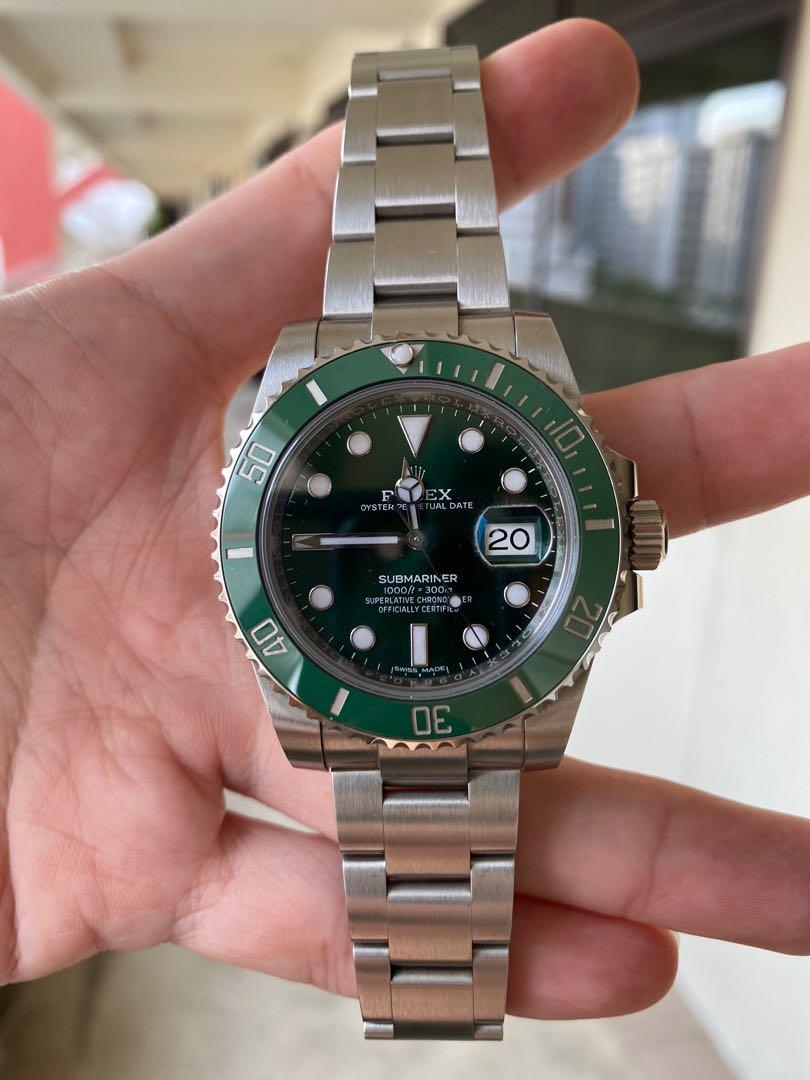 Rolex UNWORN 2020 Submariner Date 40mm 116610LV Stainless Steel Hulk Green  Dial Green Bezel