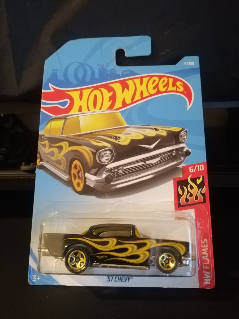 57 Chevy HW Flames Hot Wheels HotWheels Car HuatNotBin Hobbies