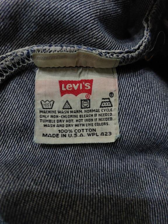 90年代美國製Levi's 501 古著丹寧牛仔褲, 他的時尚, 褲子, 牛仔褲在