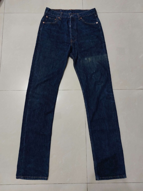 90年代美國製Levi's 501 古著丹寧牛仔褲, 他的時尚, 褲子, 牛仔褲在