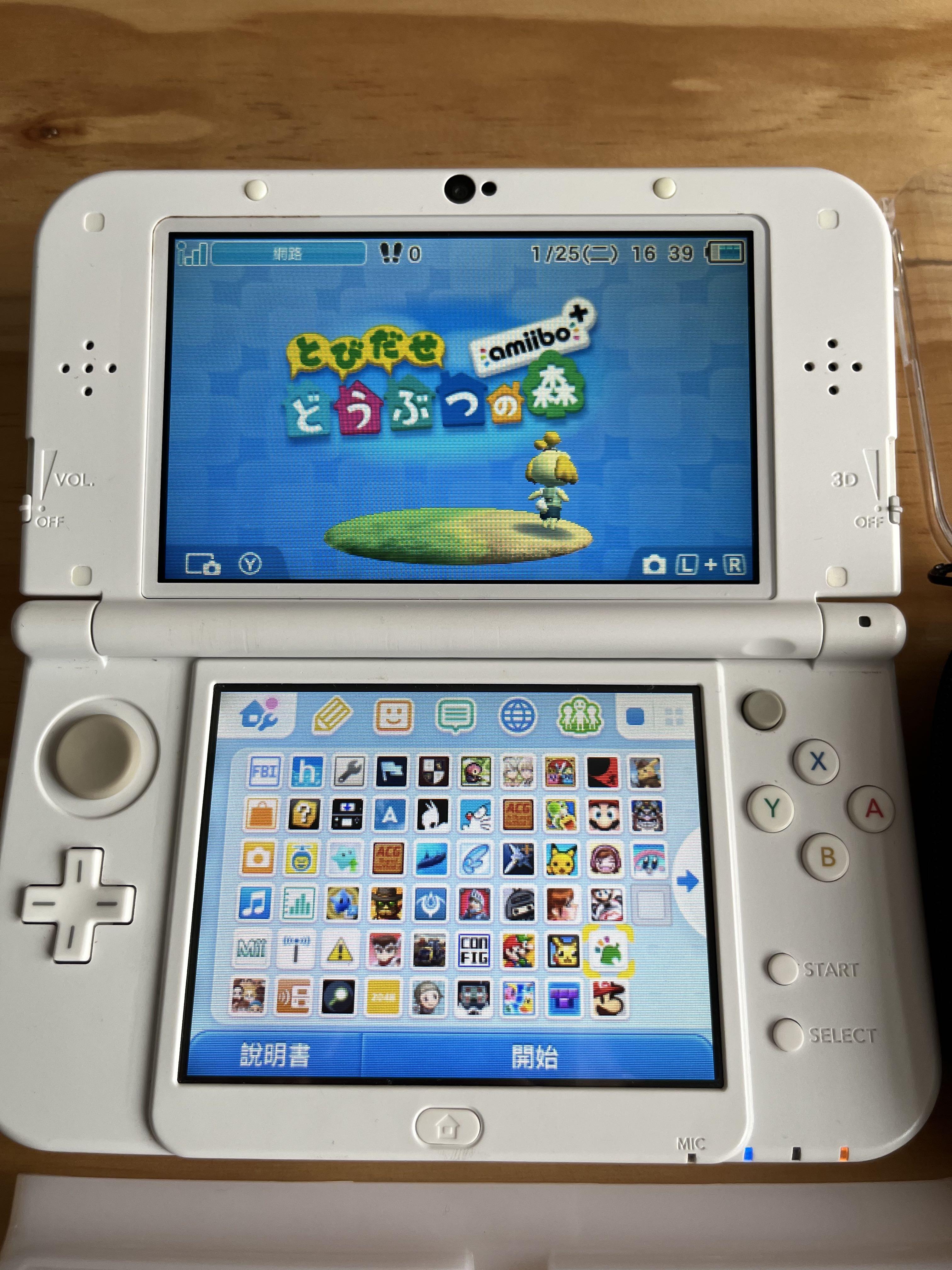 任天堂new 3DS LL 日版已破解200幾隻中文遊戲, 電子遊戲, 電子遊戲機