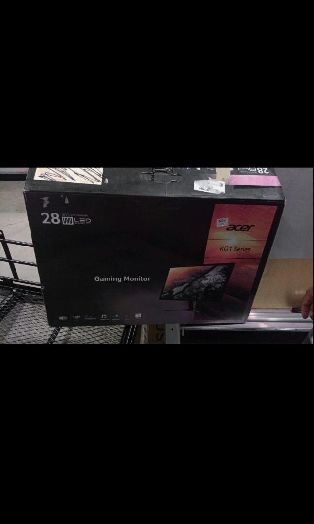 ACER KG281K ULTRA hd Gaming monitor, Computers \u0026 Tech, Parts \u0026 Accessories,  Monitor Screens on Carousell