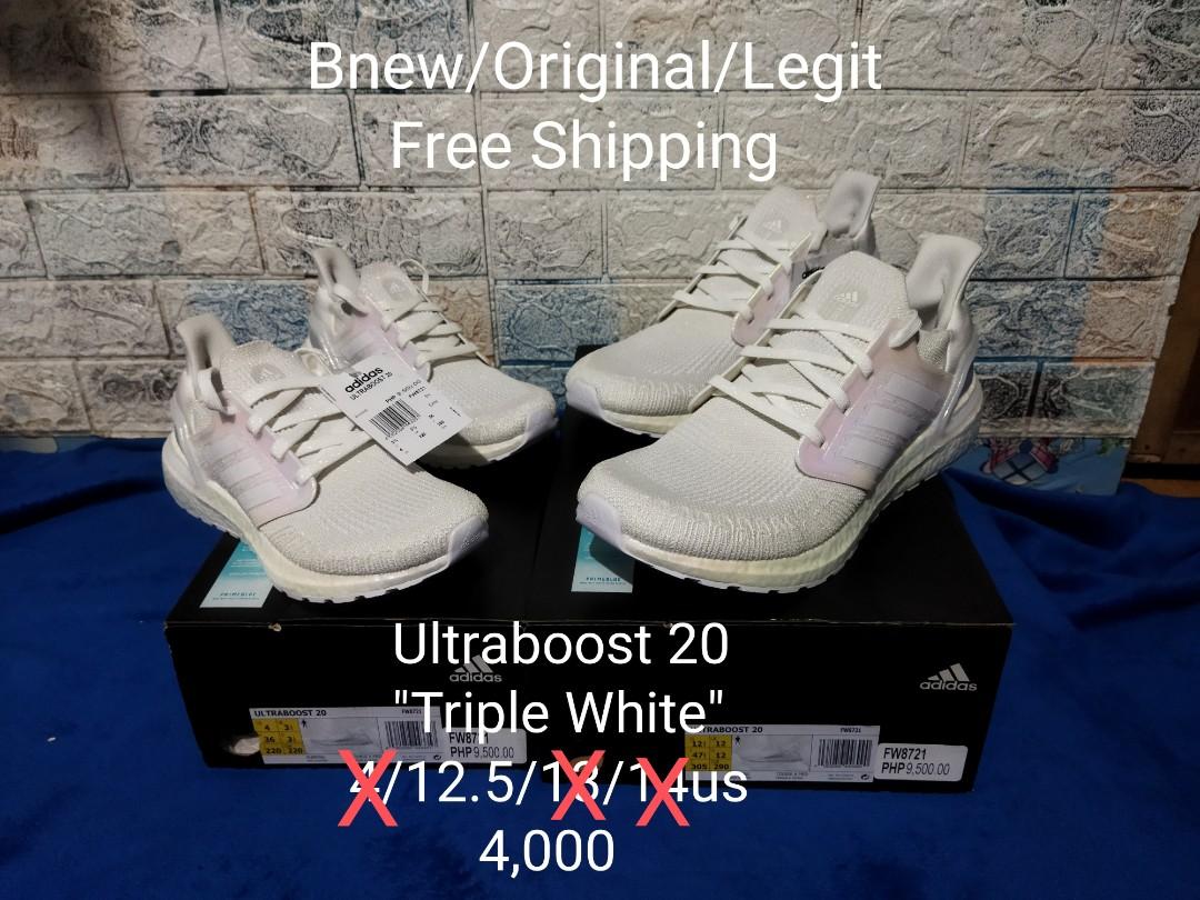 adidas ultra boost 20 triple white