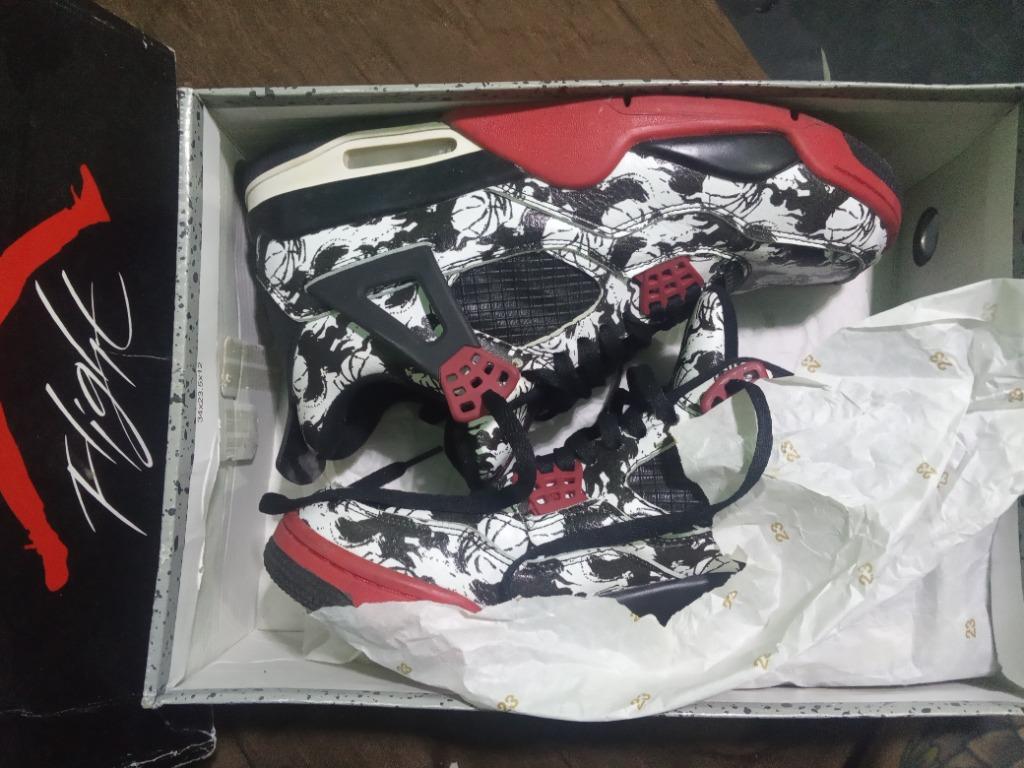 Jordan 4 new arrivals tattoo on feet