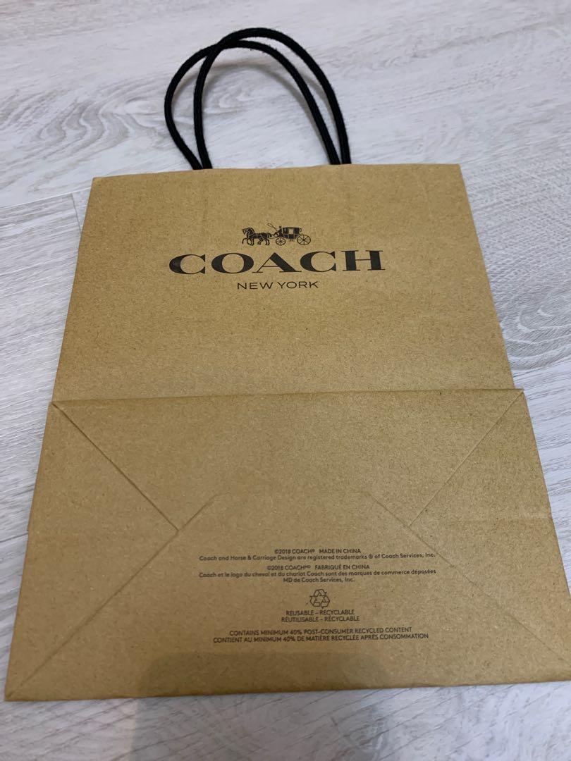 Coach paper clearance bag 2018