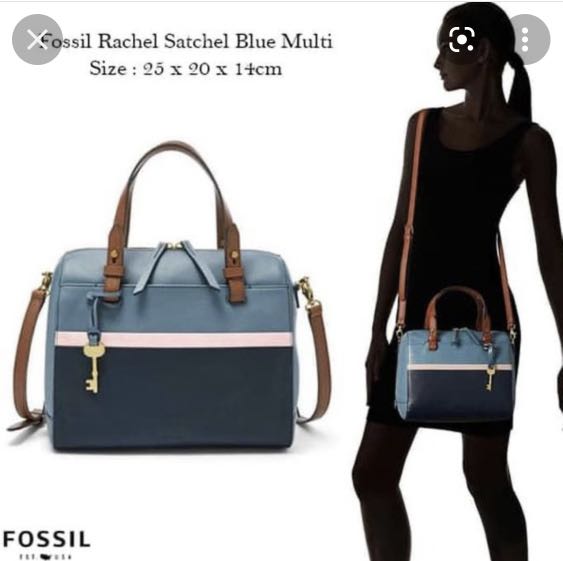Fossil rachel satchel 2025 blue multi