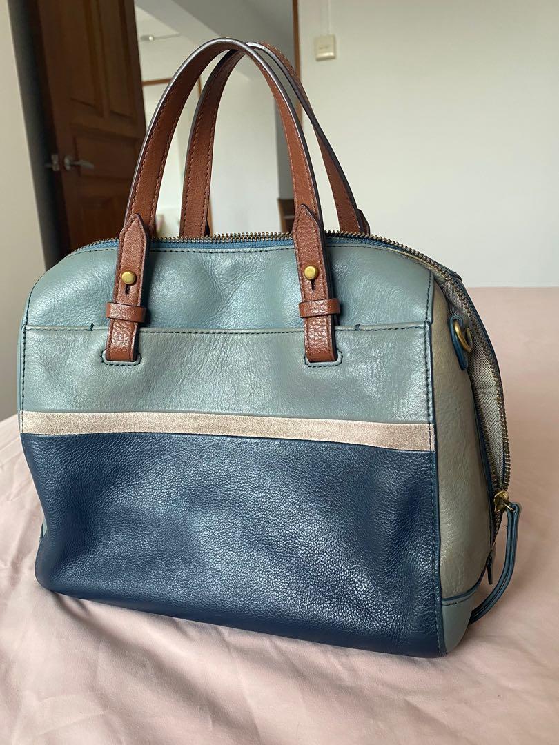 Fossil rachel satchel blue multi outlet