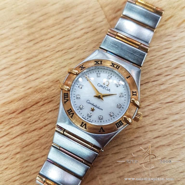 Authentic Omega Diamond Constellation Mother of Pearl Lady Watch