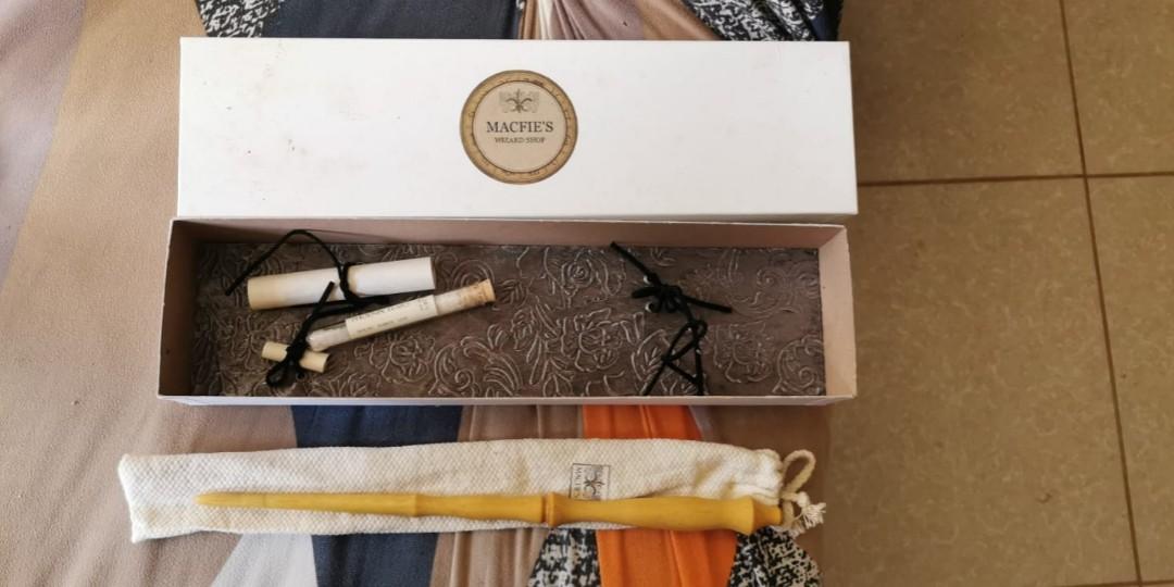 Authentic Wand Made in UK (Category: Vintage Collectibles) located in Amadeo. Submitted by mommaowl888 (Listing ID 1139709233, Image 3). Description: From Macfie's Wizard Shop. Authentic 💯 ​Pau Amarello Wand Properties: Luck, meditation, healing, spirituality, creativity and protection. Comes with Phoenix Tears amd letter of authenticity If it resonates, it's for you! 🙏🏽 ​.