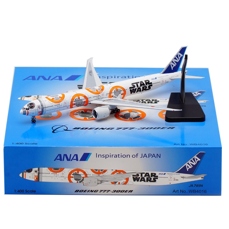 Aviation 1:400 飛機模型ANA 全日空STAR WARS BB8,B777-300ER,WB4016